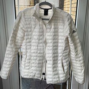 Adidas White Packable Outdoor Puffer